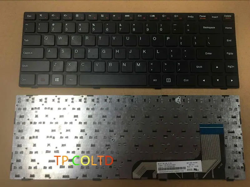 Новая Клавиатура Lenovo Ideapad 100 14 14IBY с черной рамкой и американской раскладкой Win8|lenovo
