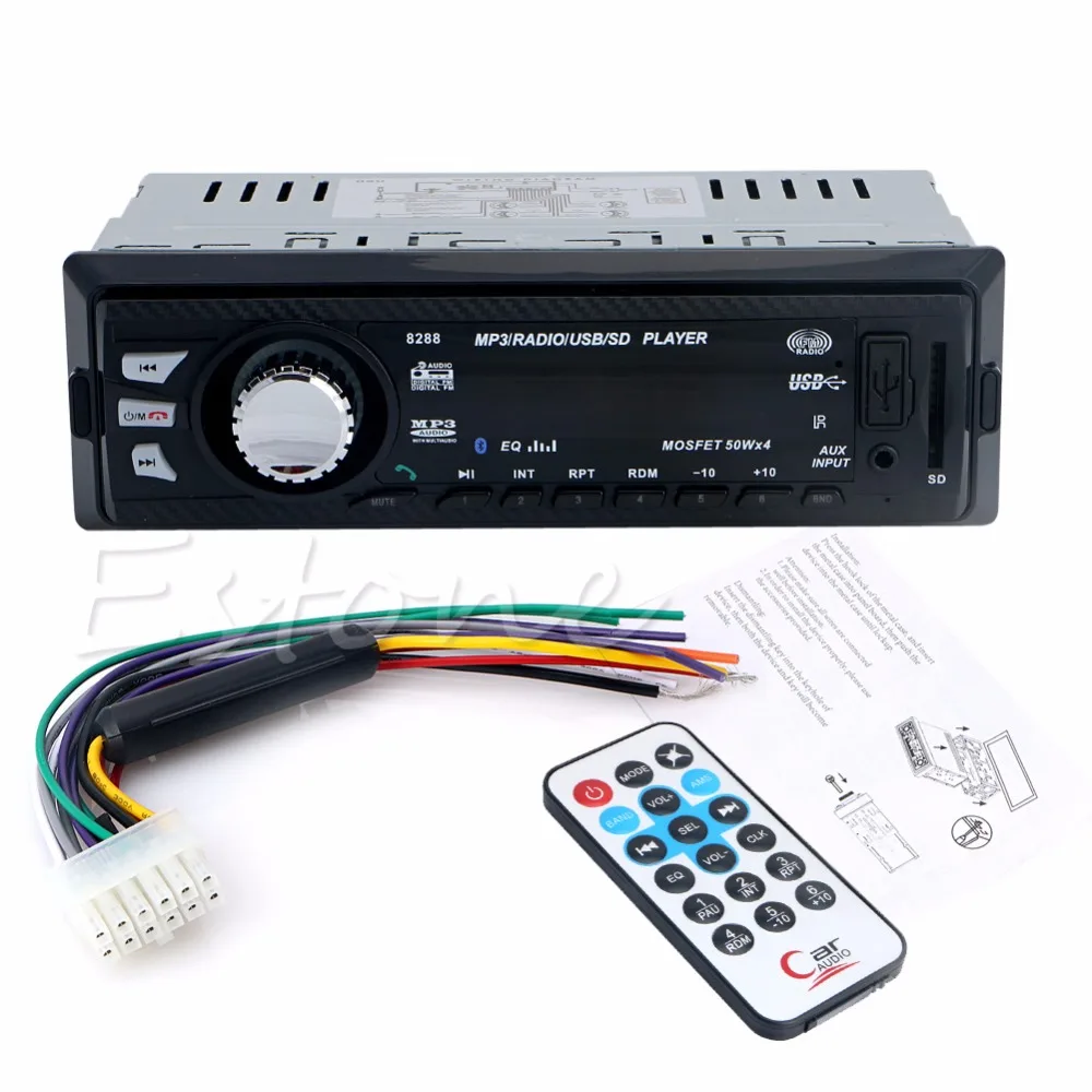 

1 Set DC 12V Bluetooth Hands Free Calls Auto Car Stereo Audio Player In-Dash Aux Receiver SD/USB/MP3 FM Radio Player