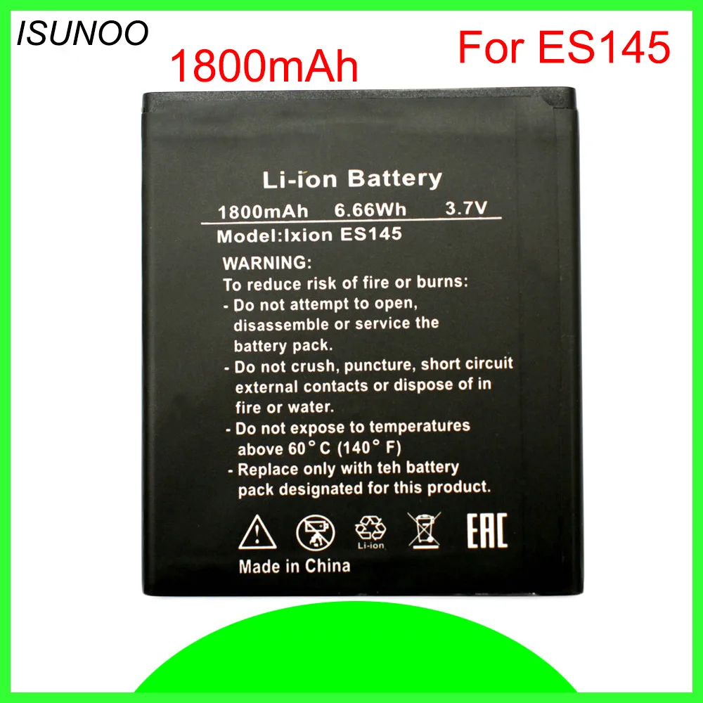 ISUNOO ES145 батарея для Fly DEXP IXION ES 145 li ion аккумулятор мобильного телефона 1800