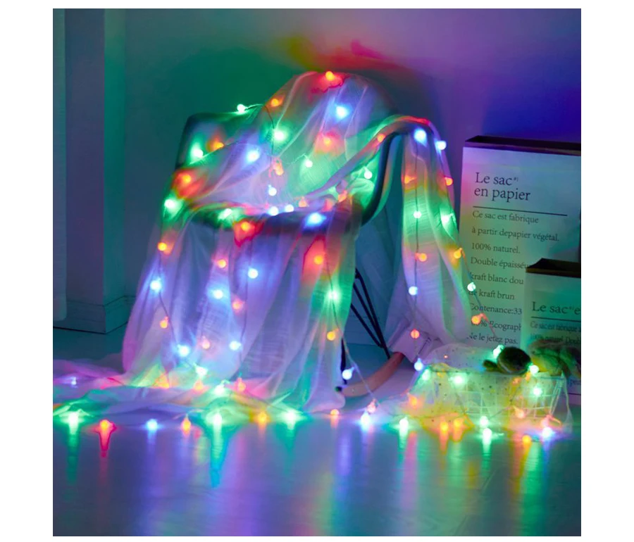 Luces Led Decoracion шар струнные огни сказочные огни светодиодные огни украшения Luces De Navidad для рождественского домашнего внутреннего украшения