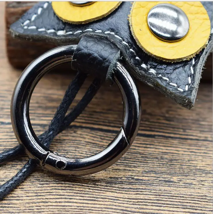 Высококачественный мужской женский брелок автомобильный держатель ключа кошелечного типа из воловьей кожи для ключей кольцо деловой пакет чехол для ключей сумка
