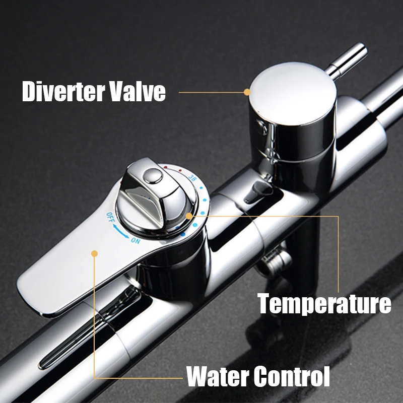 Термостатический кран для ванны, напольный смеситель для ванны, водопроводный кран Diveter Catridge, термостатический кран с клапаном
