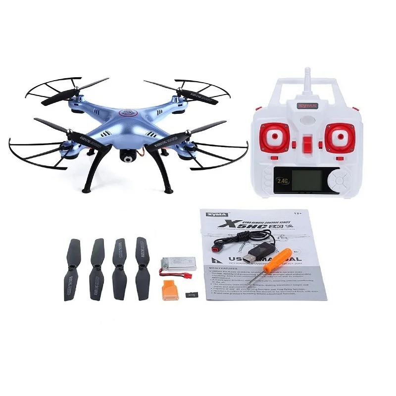 SYMA x5hc 1 Радиоуправляемый Дрон с 2mp HD Камера 2.4 г 4ch 6 оси высота Удержание Безголовый
