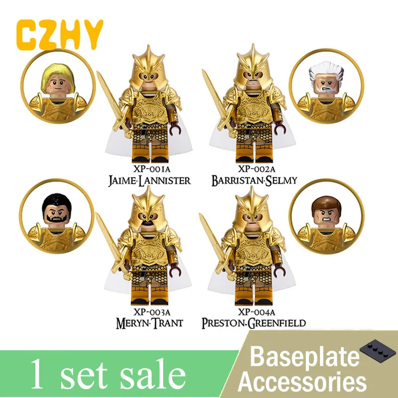 

Limited edition Game of Thrones Gold-plated version of Eddard Stark Lannister Aberdeen Ice and Fire Gold plating blocks