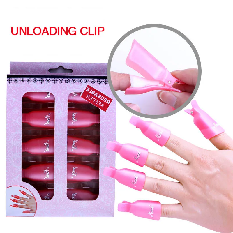

SIZILIAN Cut Finger Set Unloader Remove Phototherapy Nail Polish Crystal Nail 10 Sets Of Unloading Nail Tools