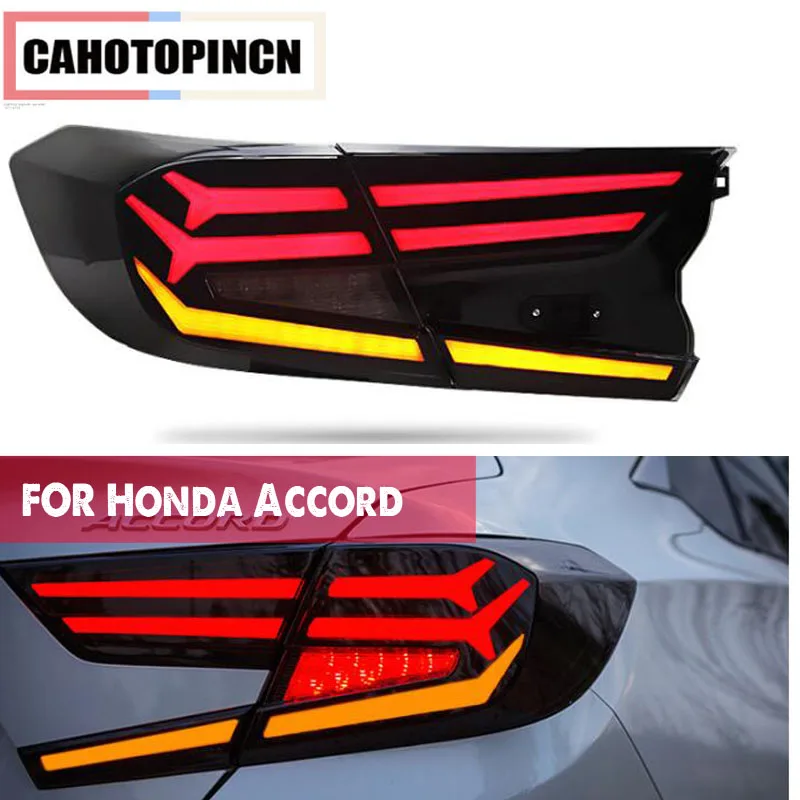 

Car Styling Tail Light For Honda Accord 10 2018 2019 taillight Rear Fog Lamp + Brake Light + Reverse Light + Dynamic Turn Signal
