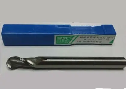 

Free Shipping 5PCS 2Flute R2 Ball mills Milling tools Ball end mills CNC tools HSS & Aluminium R2*6*9*75mm