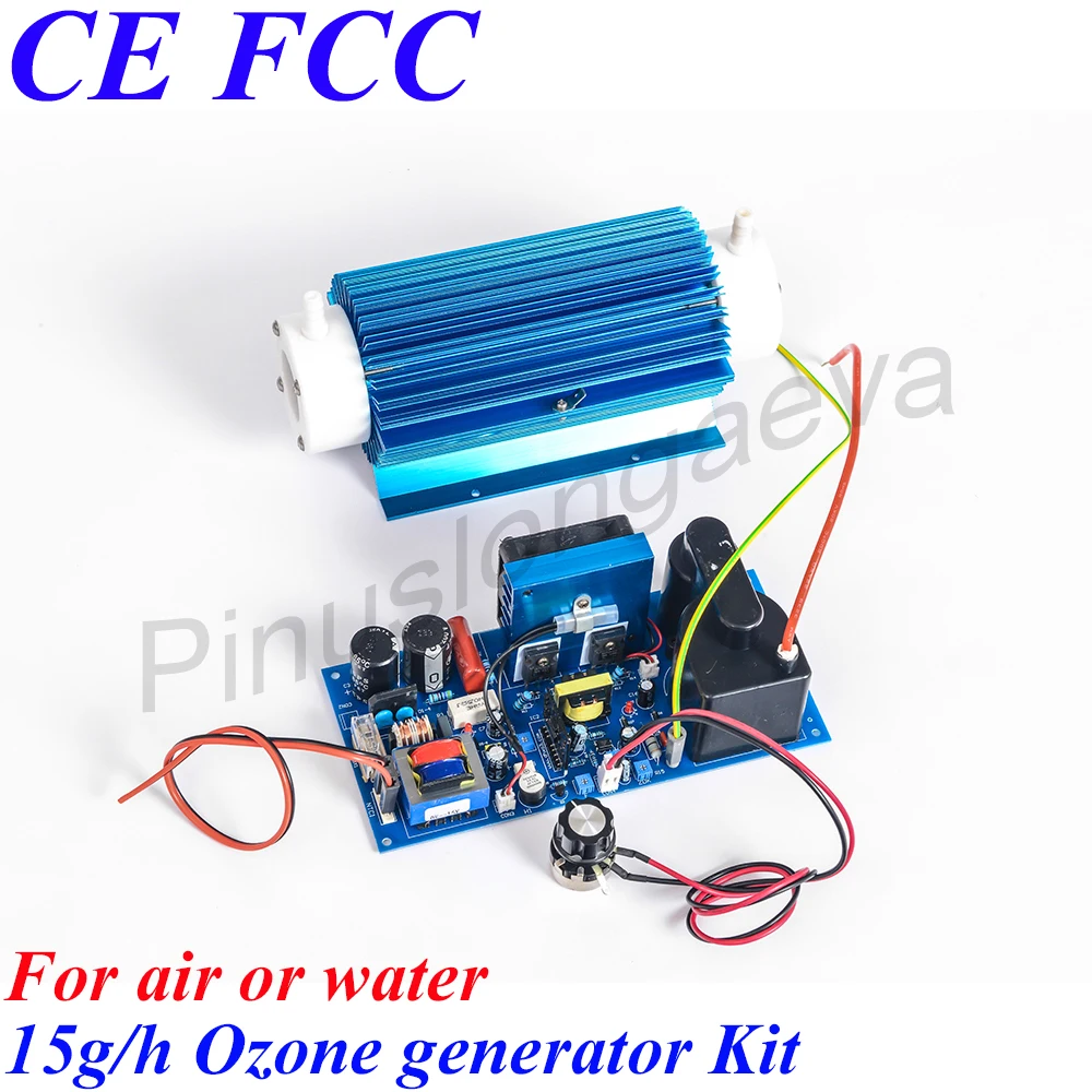

Pinuslongaeva 15G/H 15grams adjustable Double air cooling Quartz tube type ozone generator Kit industrial oxidation ozonize