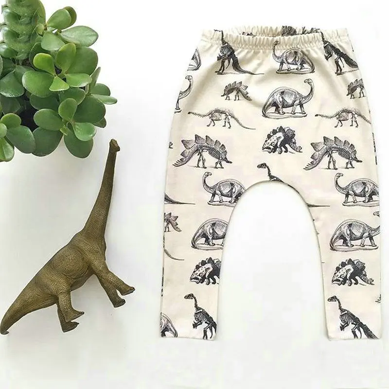 6-24M Baby Dinosaur Pattern Kids Harem Pants Cotton Trousers For Baby Boys Infant Casual Girls Leggings Autumn Clothes (5)