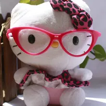 Супер мягкая кукла плюшевая " 15 см Hello kitty в очках леопарда плюшевая игрушка