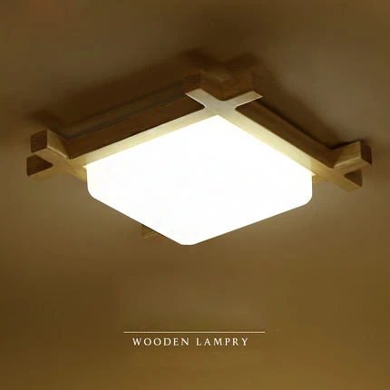 

To fit the Japanese tatami ceiling minimalist Scandinavian bedroom lamp lamp LED lamp wood wooden porch Yang