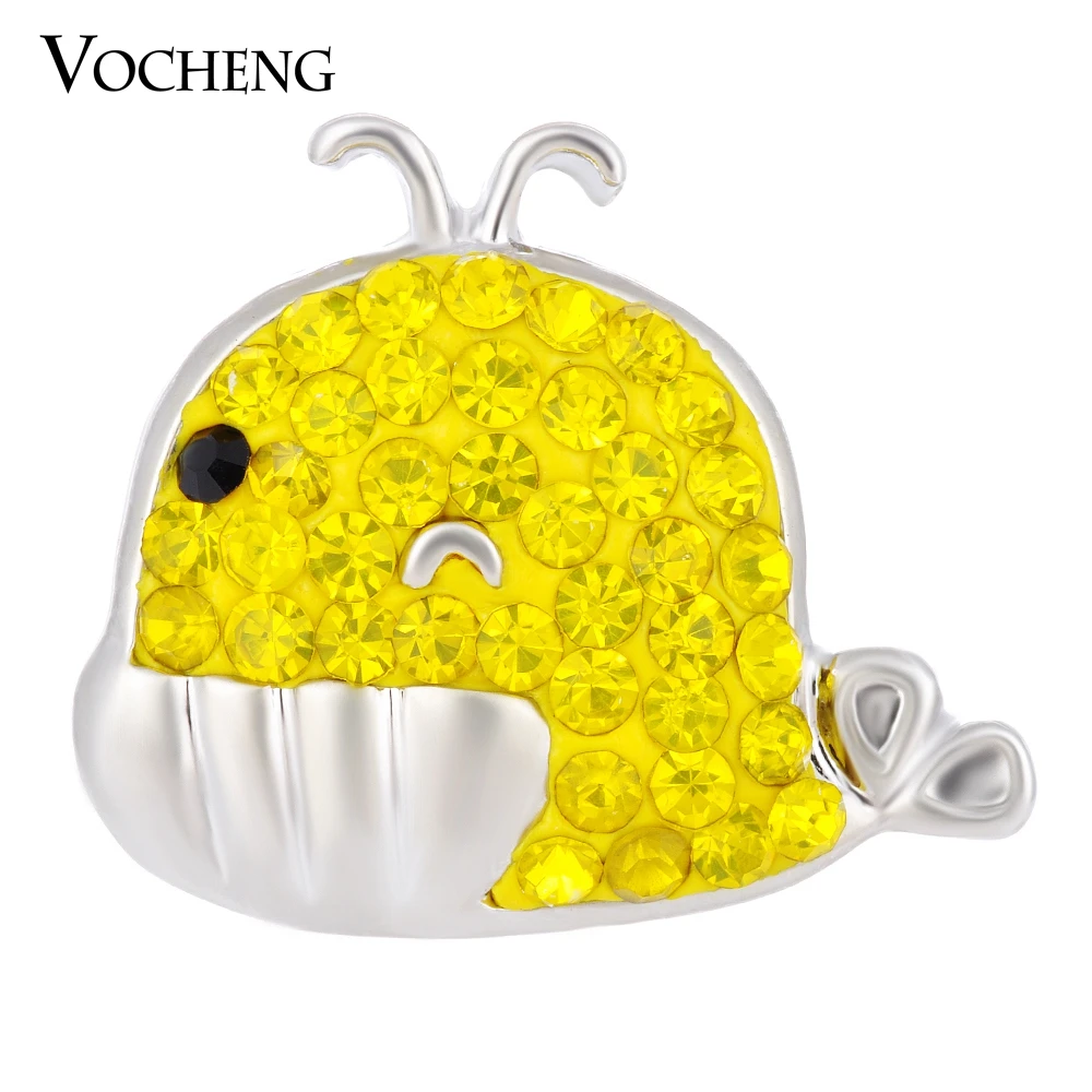 

Vocheng Ginger Snap Jewelry Lovely Clay Shark 4 Colors 18mm Coastal Charms Vn-1617