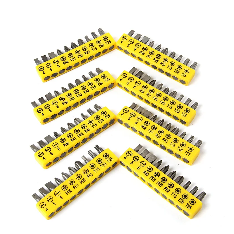 

10 PCS Cheapest Screwdriver Drill Bits 1/8 ,5/32,3/16,7/32,1/4,PH1,PH2,PH3,PZ1,PZ2,PZ3