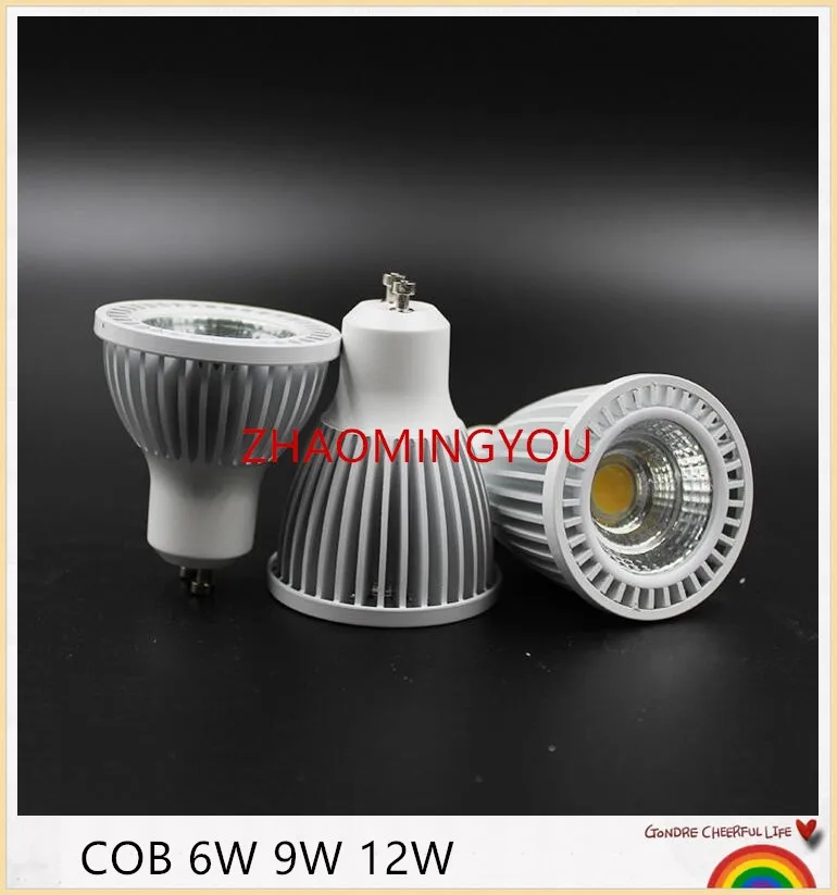 1 шт затемняемый Новый высокое Мощность CREE GU10 MR16 6 ваттов 9 12 светодиодный COB