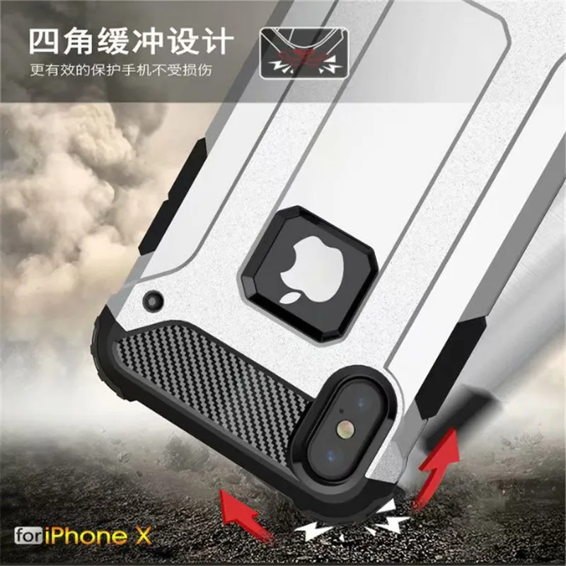 For iphone XS Max case Luxury Shockroof Hybrid TPU Armor Hard Cover For iphone 11 pro 5 5s SE 6 6s 7 8 plus Rugged Coque Fundas