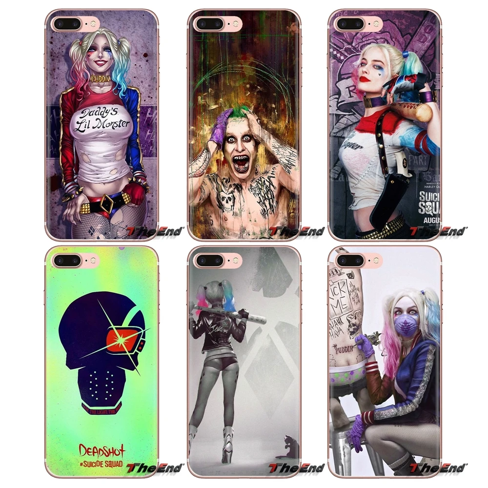 Transparent TPU Cases Covers For Huawei Mate Honor 4C 5C 5X 6X 7 7A 7C 8 9 10 8C 8X 20 Lite Pro Suicide Squad Harley Quinn Joker |