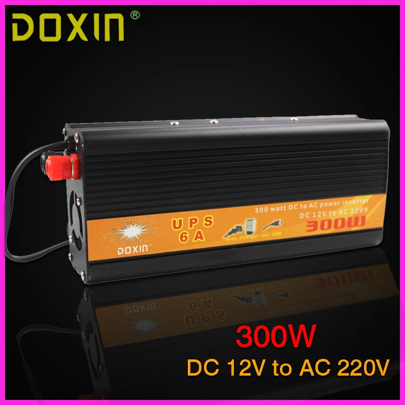 UPS DC AC Car Power Inverter 12V 220V 300W Universal Inverter Uninterrupted Power Supply Auto Charge