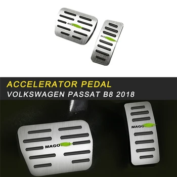 

Accelerator Rest Brake Pedal Cover Trim Frame Sticker Interior Accessories For Volkswagen Passat B8 2018 Car Styling