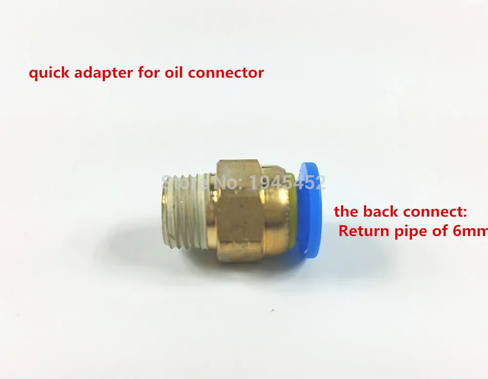Free shipping!quick adapter for oil connector, return oil collection