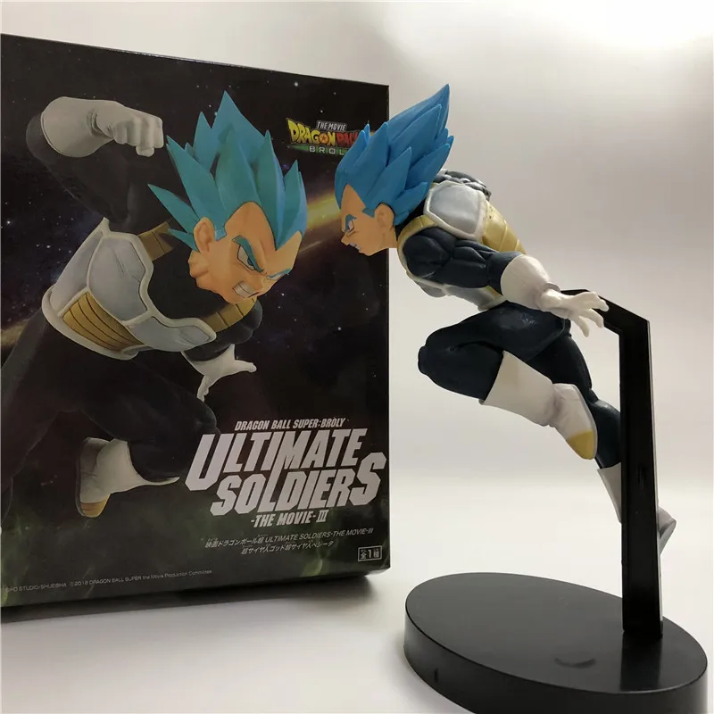 Dragon Ball Z темно-синяя Gogeta Goku Vegeta Ultimate Soldier Movie Ver. Против Супер броли битва ПВХ экшн-фигурка Драконий жемчуг зет 23 см