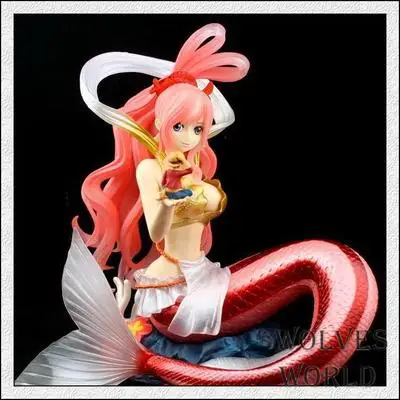 

20CM Japanese Anime One Piece Figurine Shirahoshi with Luffy PVC Action Figure