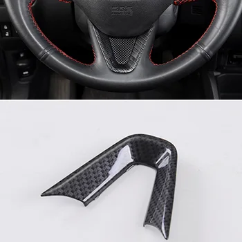 

Car Steering Wheel Decorative Strips Cover Trim Stickers for Honda Fit Jazz City 2014-2018 interior decoration modification