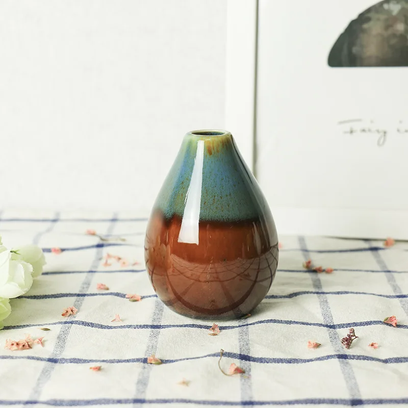 Керамическая ваза цветочный горшок в форме ананаса настольная креативная фарфоровая тонкая Свадебная украшение дома аксессуары E - Цвет: O