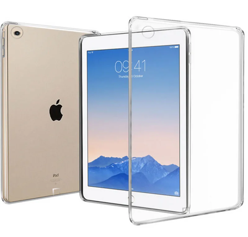 Силиконовый прозрачный чехол для нового iPad 9 7 дюйма 2017 A1822 A1823 2018 Ультратонкий