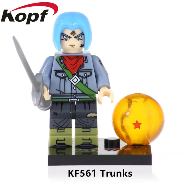 1pcs Building Blocks Bricks Dragon Ball Z Series Super Trunks Action Toys Kids LEGO Minifigures
