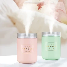 280 мл увлажнитель воздуха свеча Романтический мягкий свет USB эфирные масла диффузор автомобильный создатель тумана очистителя