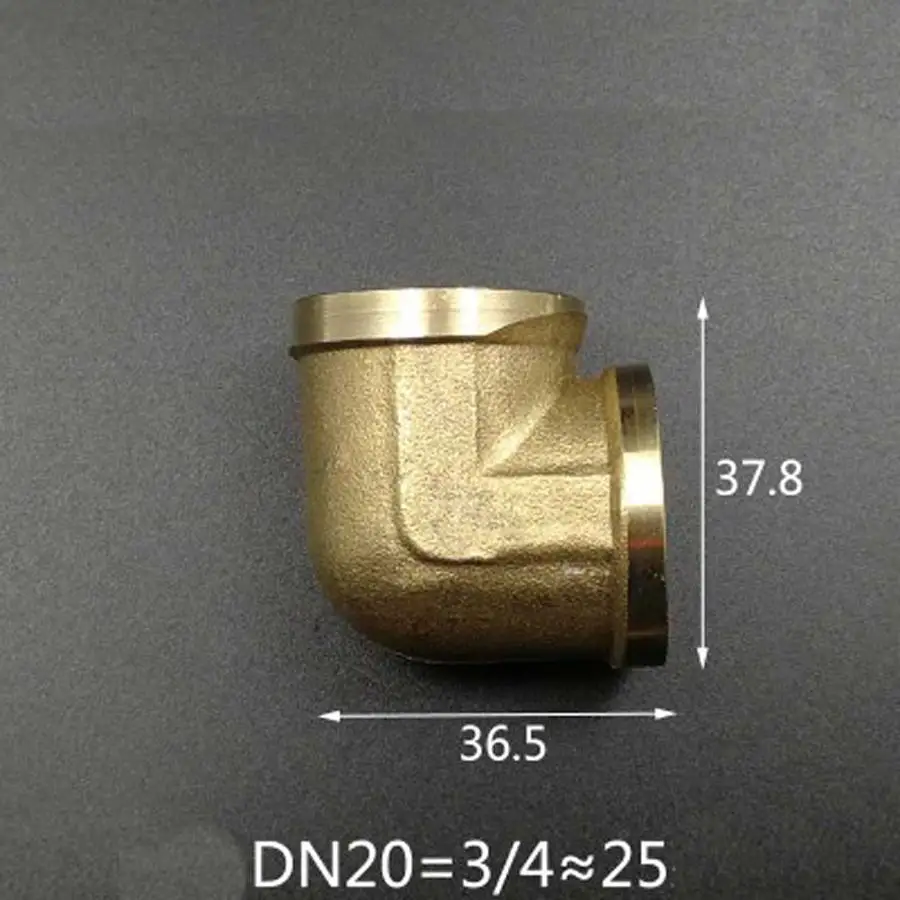 Латунный Угловой Соединитель 90 градусов DN20 3/4 &quotBSP Женский фитинг для