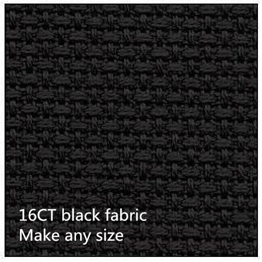 Сделайте любой размер черный 16CT большой выбор вышивка канва ткань вышивка крестиком холст 150X50 см