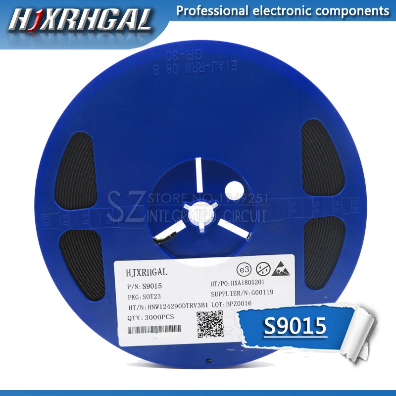 1 катушка 3000 шт. MMBT9015LT1G MMBT9015 S9015 M6 SOT 23 новый и оригинальный hjxrhgal|Интегральные