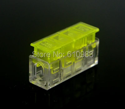 

5 pieces 1pin to1 pin I-Clamp wire connectors cable fast wire connector quick connecting terminalshort connection