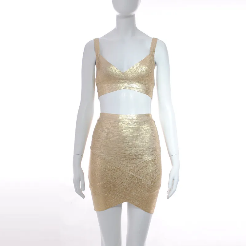 2019 جيد جودة الذهب احباط اثنين قطعة الأحمر الأبيض الأسود عارية المتربة الوردي ضمادة اللباس مثير مساء حزب Bodycon بالجملة 2019 جيد جودة الذهب احباط اثنين قطعة الأحمر الأبيض الأسود عارية المتربة الوردي ضمادة اللباس مثير مساء حزب Bodycon بالجملة