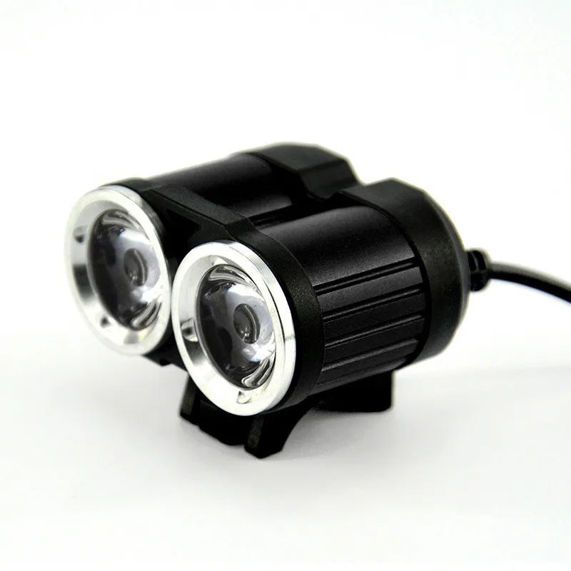 accesorios bicicleta True 2000LM 2 X XM L T6 LED USB Waterproof Lamp