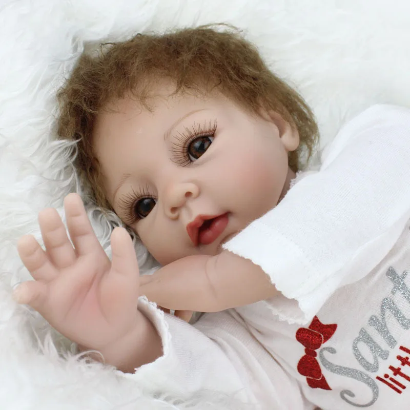 55 см Реалистичная сверхъестественная кукла с красивым платьем детская одежда модель игрушки Reborn Baby Doll Реалистичная кукла для девочек