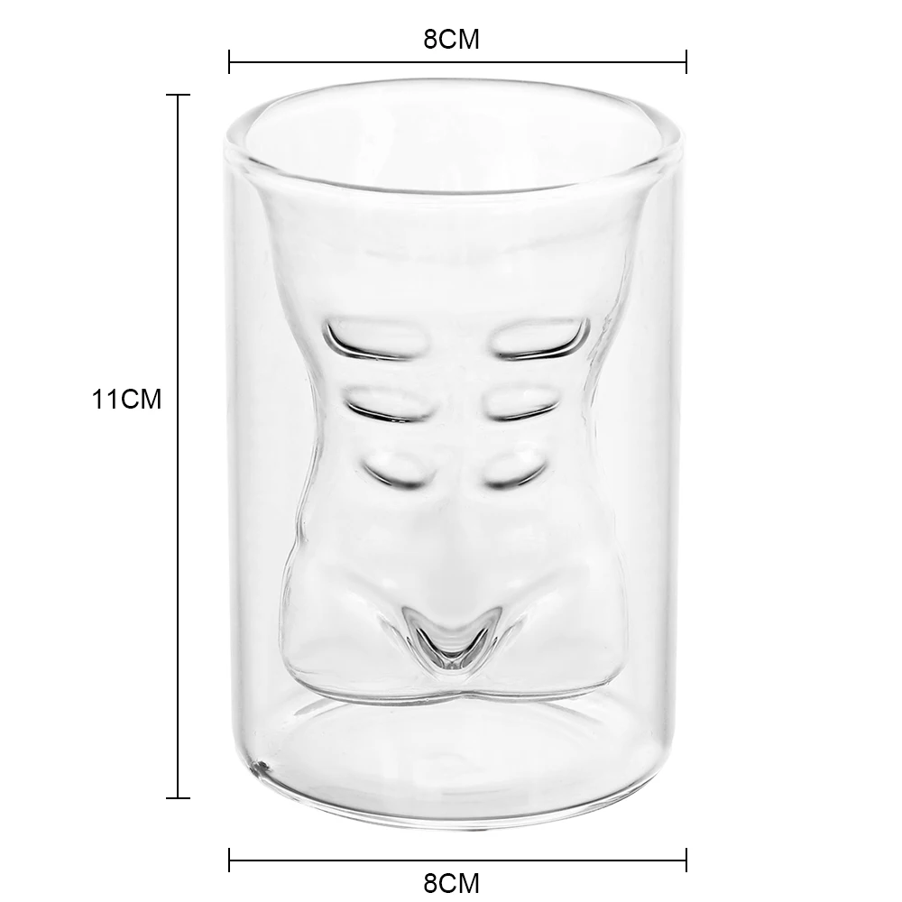 Сексуальные креативные бокалы для вина, прозрачные чаши для мужчин, дизайн тела, посуда для напитков, подарки на день рождения бойфренда