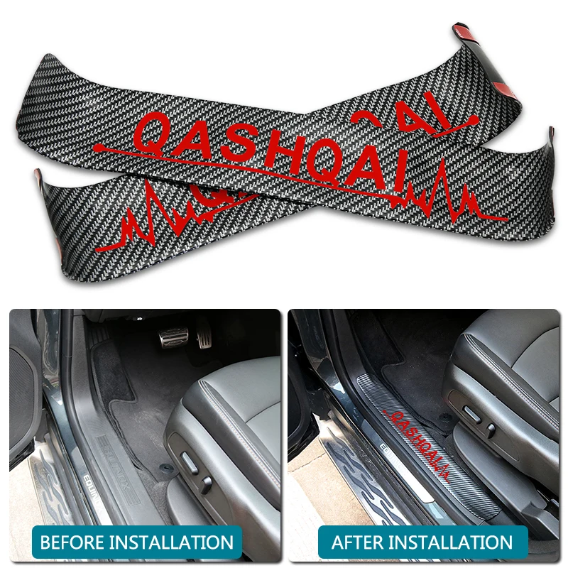 Наклейка на дверь из углеродного волокна для nissan qashqai j10 j11 juke наклейка