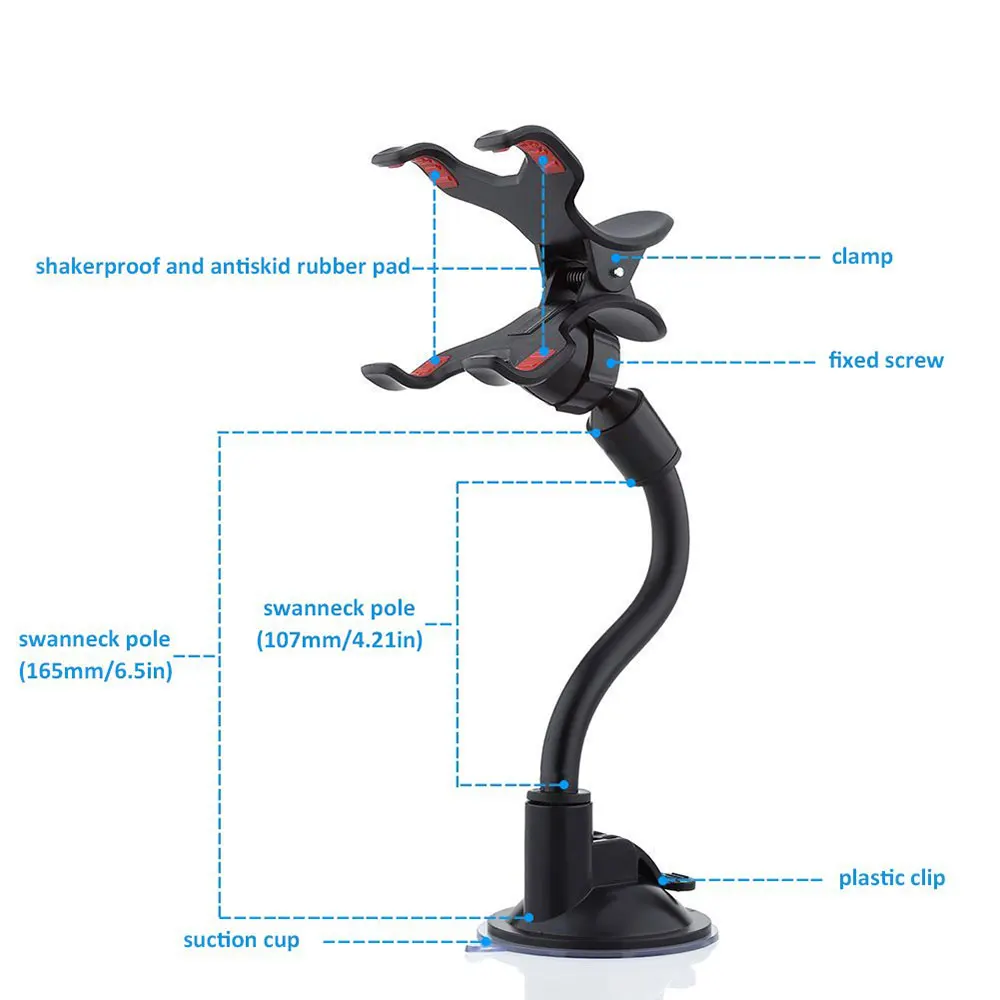 Ascromy-Car-Phone-Mount-Windshield-Long-Arm-Clamp-Universal-Cell-Phone-Holder-For-Xiaomi-Redmi-Note (4)