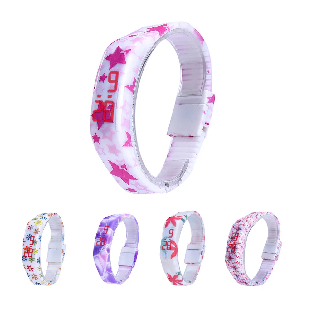 

3 Styles 2016 Creative Multifunction Men/Women Rubber Red LED Watch Sport Bracelet Digital Wristwatch Watches