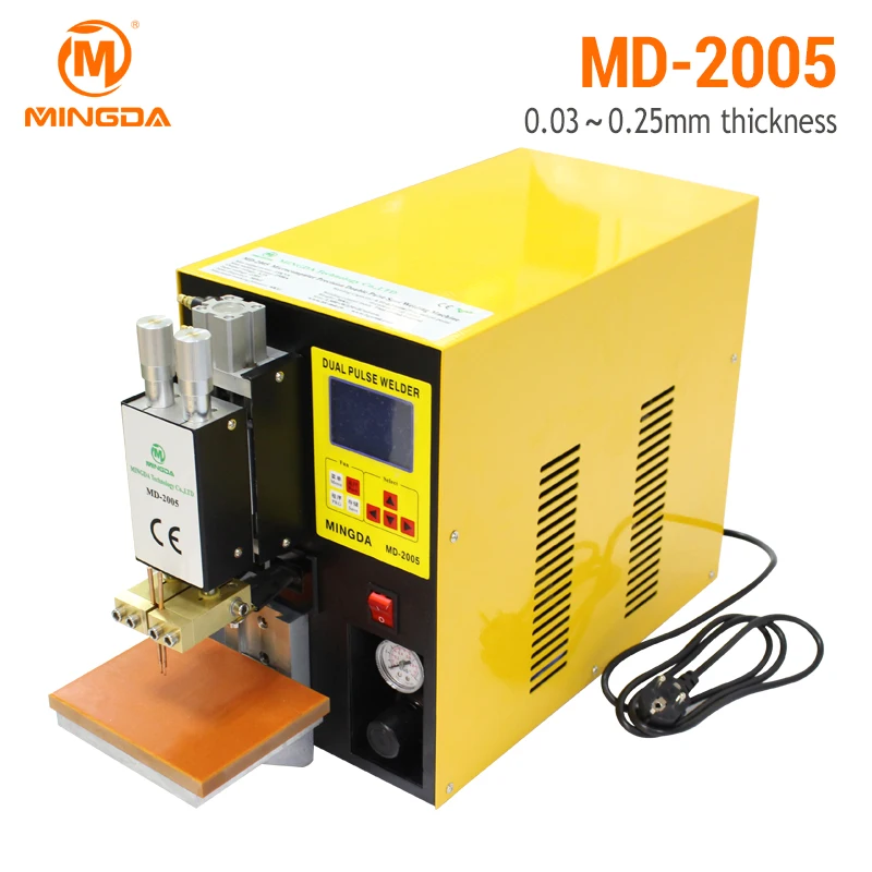 Spot Welder Machine High Quality DC 110 220V font b Battery b font Welding Machine MINGDA