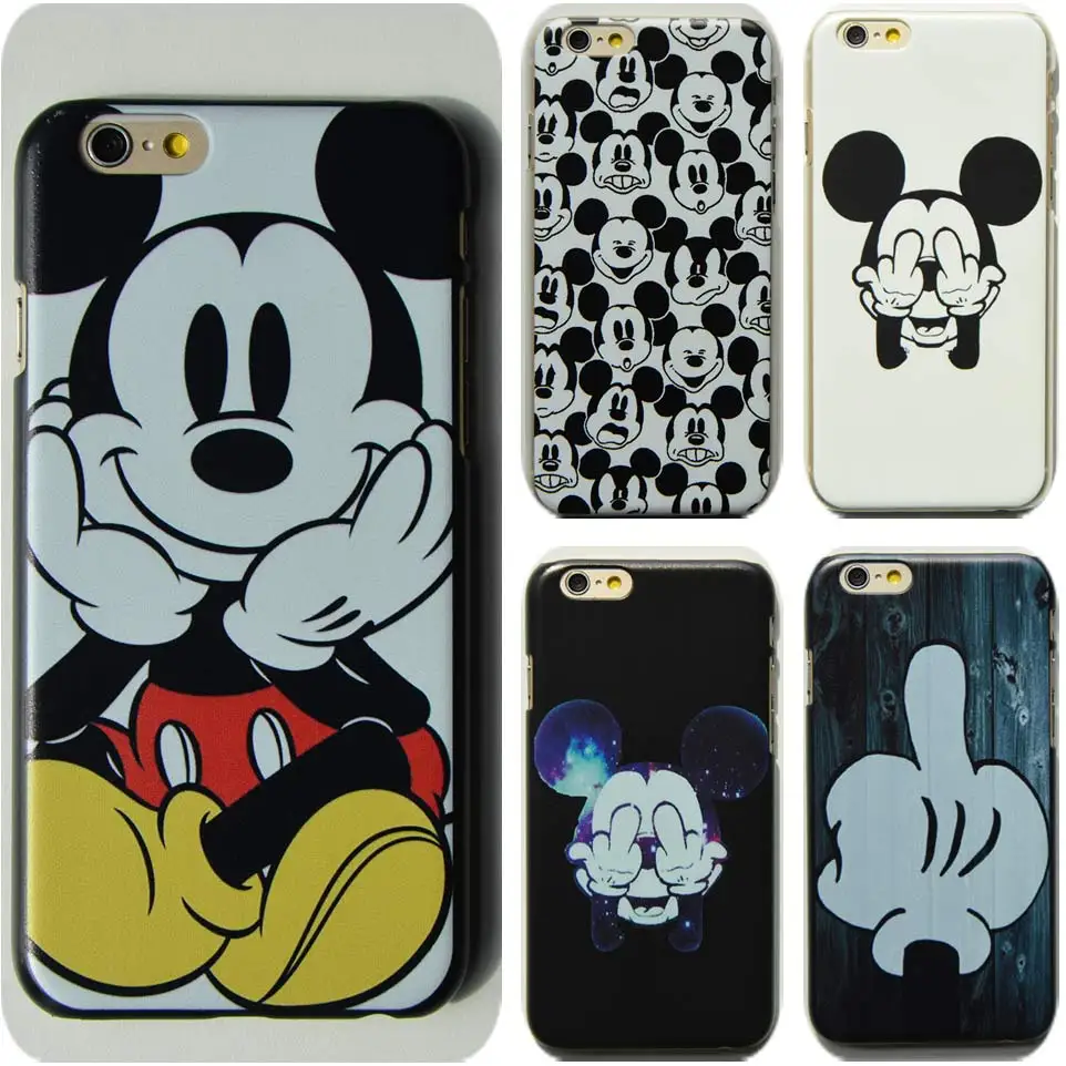 N ew Fashion Cartoon Cute Mickey Mouse Painted Protective ...
