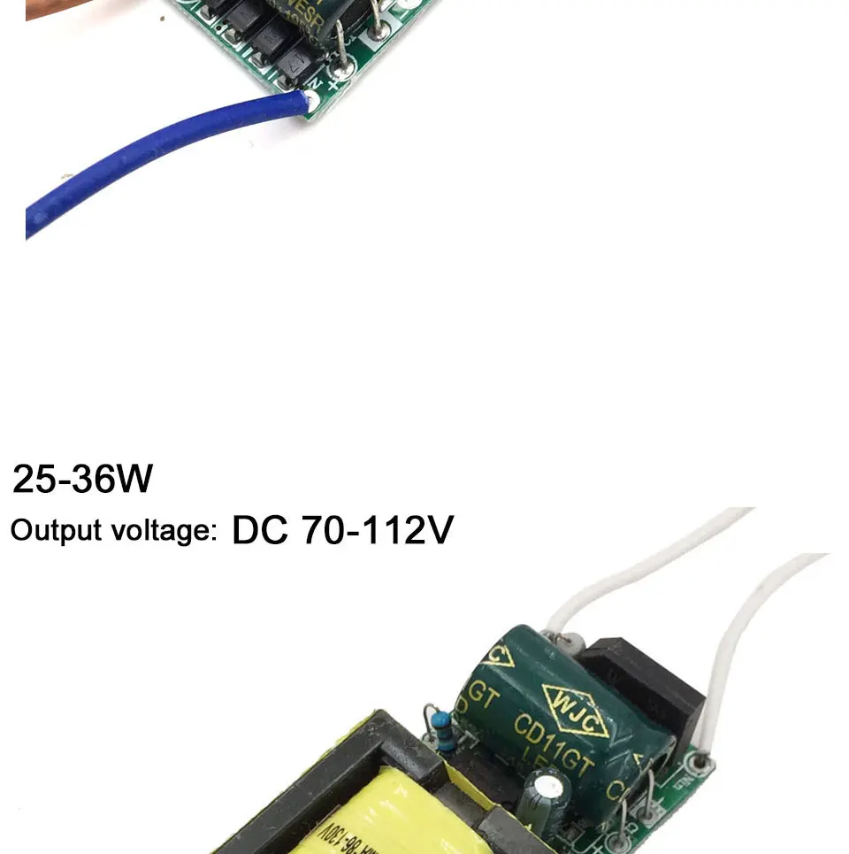 3W 5W 10W 15W 20W 25W 30W 35 Вт с драйвером постоянного тока для светодиода 100V 220V преобразователь переменного тока в постоянный Питание трансформатор доска 50/60hz