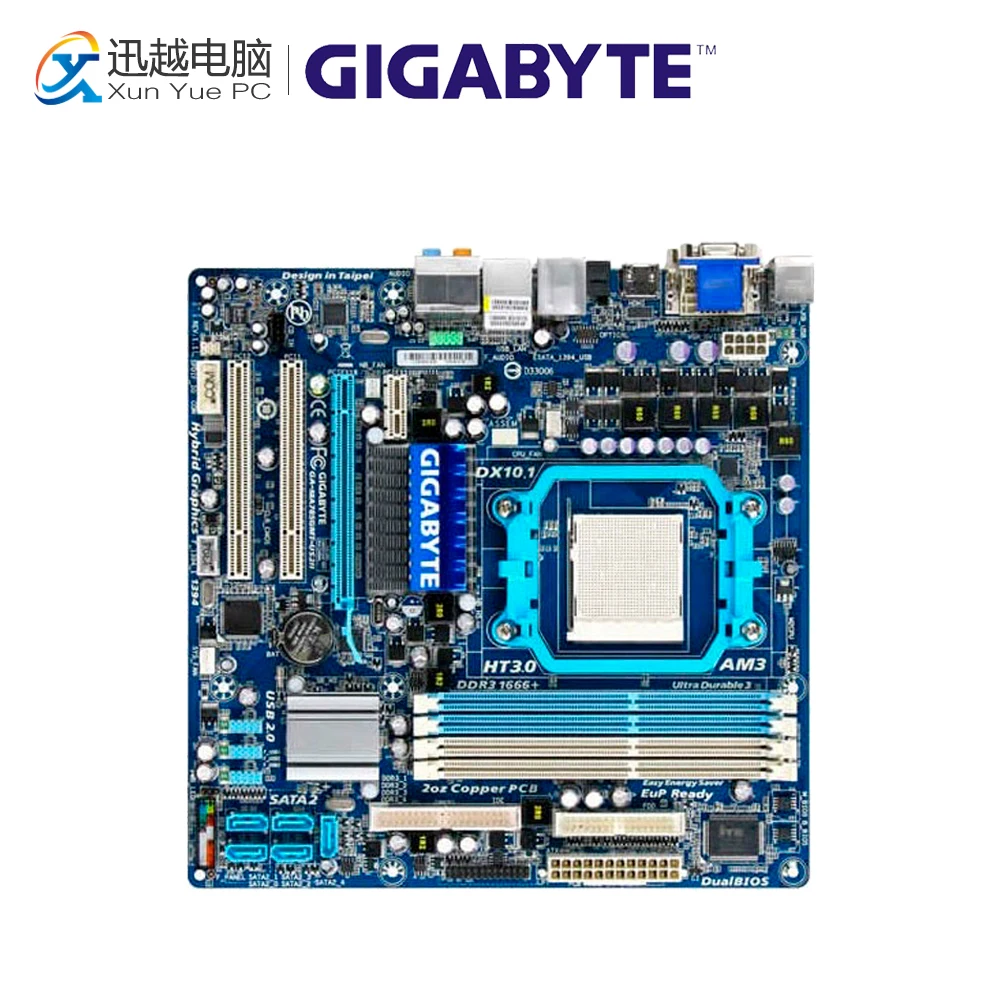 

Gigabyte GA-MA785GMT-US2H Desktop Motherboard MA785GMT-US2H 785G Socket AM3 DDR3 SATA2 USB2.0 Micro ATX