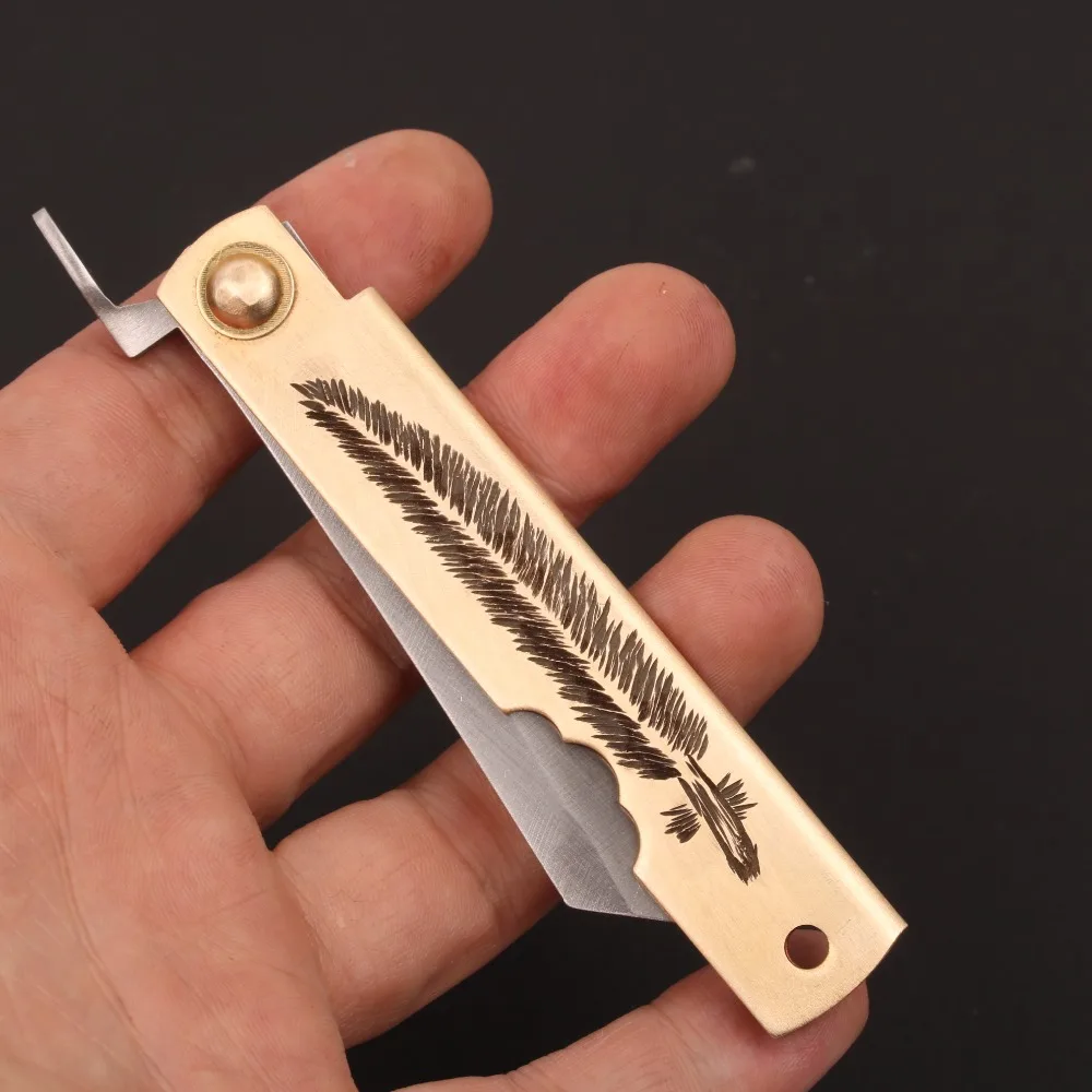 Hand-made utility outdoor pocket Knife razor folding knife unting EDC hand tools knife