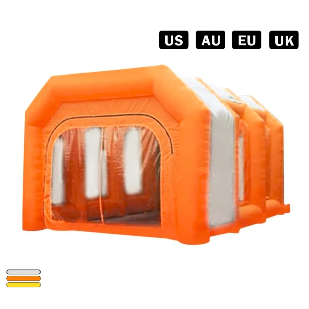 

4 Standards Plug 6M Outdoor Large Gathering Inflatable Foldable Oxford Cloth Spray Paint Booth Party Tent Commercial Function