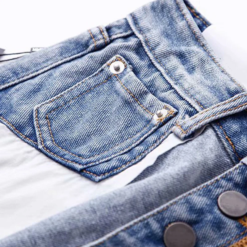 Gplus Весенние новые джинсы женские штаны-шаровары с высокой талией винтажные джинсы на заказ свободные ковбойские джинсовые штаны длиной до щиколотки C7557