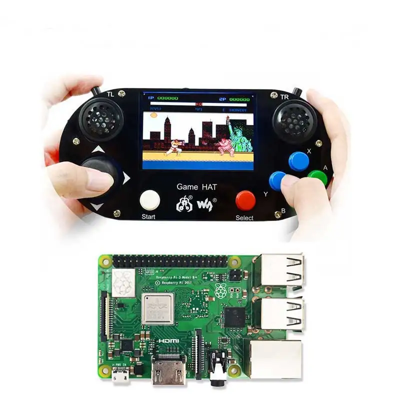 Raspberry Pi 3B+ игровой ЖК-дисплей 3,5 дюймов HDMI ЖК-геймпад на плате RetroPie с Чехол и Raspberry Pi 3 Model B