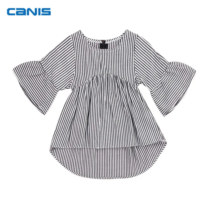 

CANIS Newborn Baby T-Shirt Flare Sleeve Tops Children Girl Clothes T-Shirts For Girls Outfits 0-18M